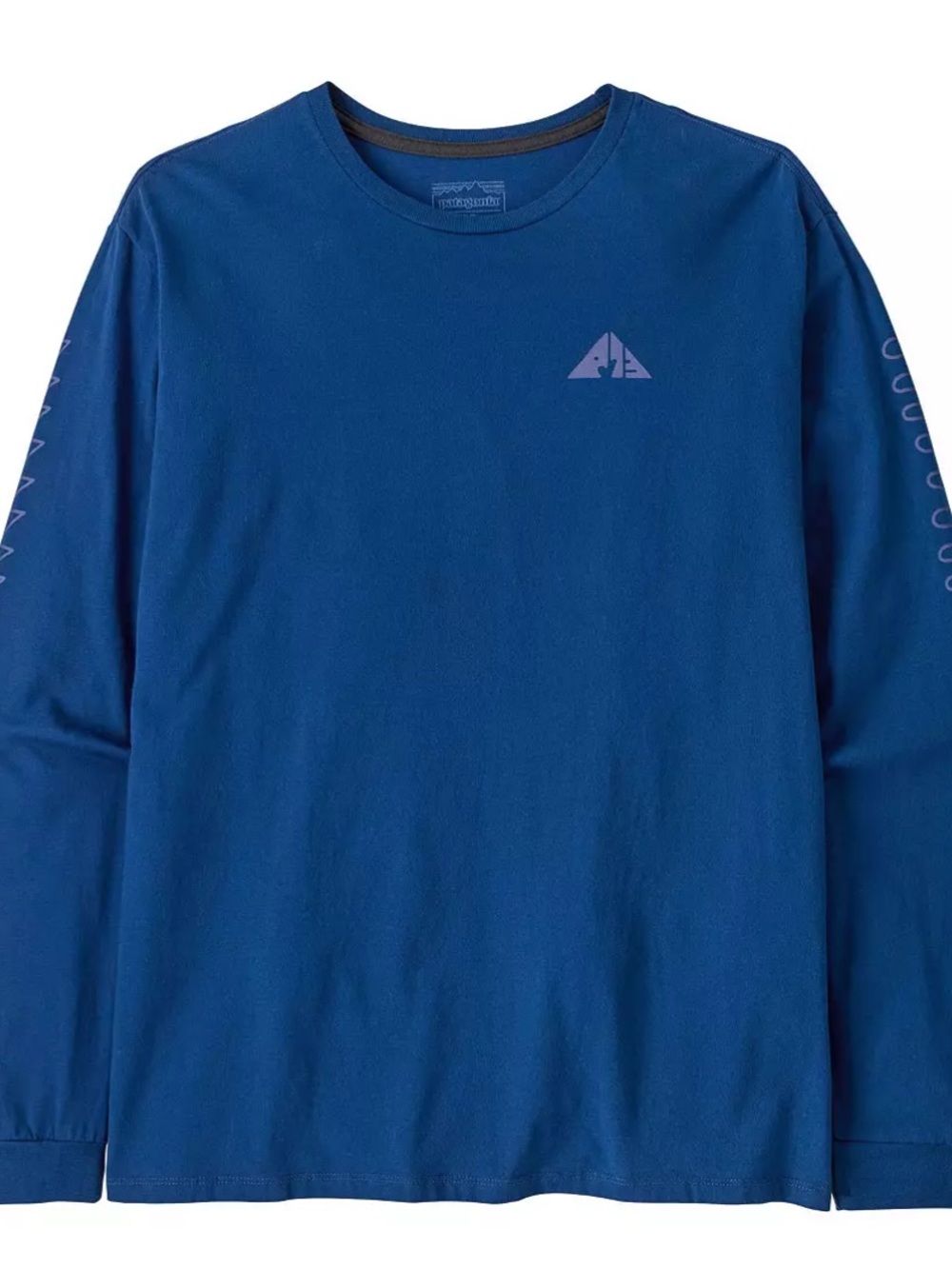NEW🏔️ Patagonia Men's Driftways Organic Long-Sleeve T-Shirt Clement Blue